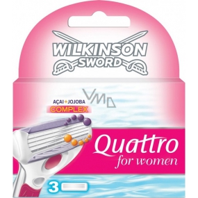 Wilkinson Quattro for Women spare heads 3 pieces