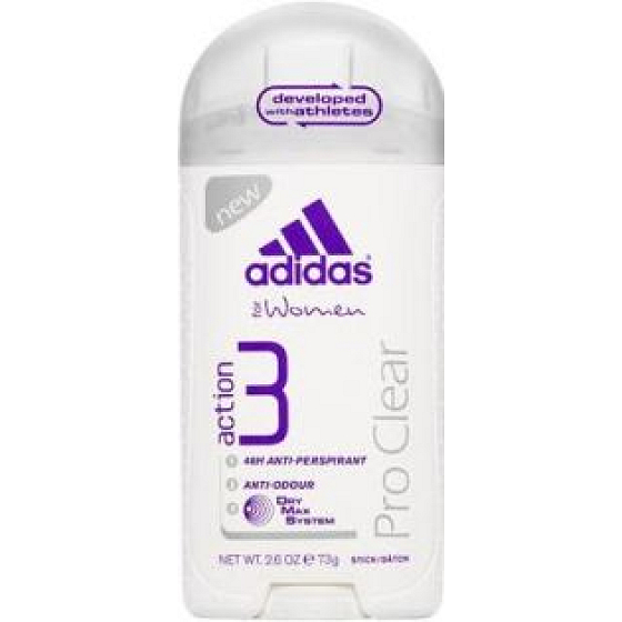 Adidas Action 3 Pro Clear antiperspirant deodorant stick for women 45 g