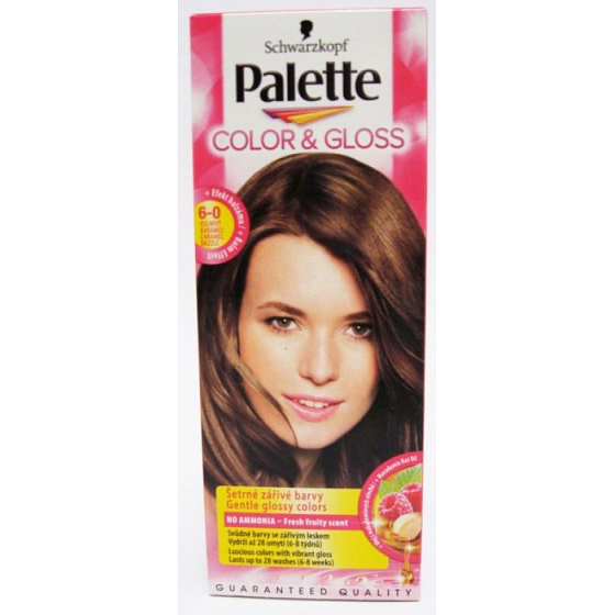 Schwarzkopf Palette Color & Gloss hair color 6 - 0 Dazzling caramel