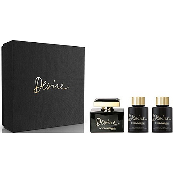 Dolce & Gabbana The One Desire perfumed water 75 ml + body lotion 100 ml + shower gel 100 ml, gift set