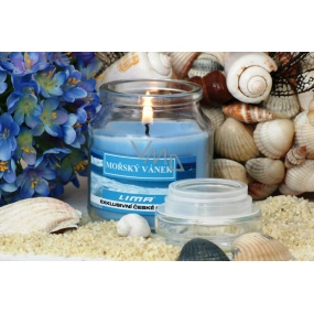 Lima Aroma Dreams Sea breeze aromatic candle glass with lid 120 g