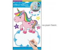 Room Decor Sticker Writing Table with Unicorn marker 34 x 21 cm 1 arch