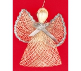 Angel with silver trim on wings 9 cm