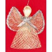 Angel with silver trim on wings 9 cm