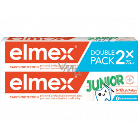 Elmex Junior 6 -12 years toothpaste 2 x 75 ml, duopack