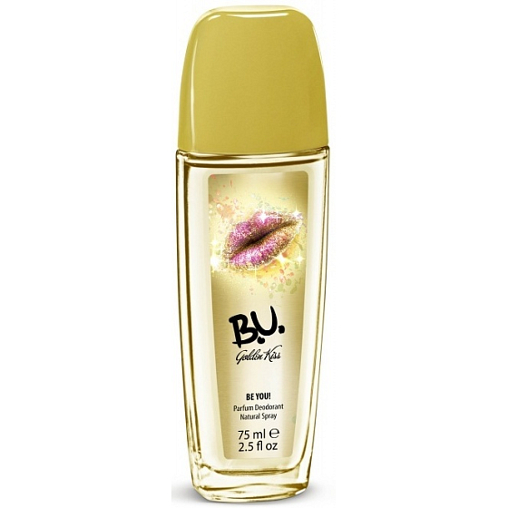 BU Golden Kiss perfumed deodorant glass for women 75 ml