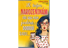 Nekupto Birthday Scratch Card Good Advice 21,5 x 13,5 cm G 31 3340
