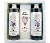 Bohemia Gifts & Cosmetics Boho style & Gentleman Extrakt mořské řasy Ulva lactuca Sprchový gel 250 ml + Toaletní mýdlo 145g + Šampon na vlasy 250 ml kosmetická sada