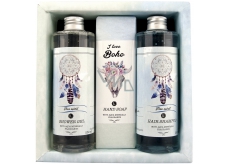Bohemia Gifts & Cosmetics Boho style & Gentleman Ulva lactuca Seaweed Extract Shower Gel 250 ml + Toilet soap 145g + Hair Shampoo 250 ml