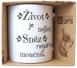 Bohemia Gifts Ceramic mug with print Life is uncertain. Eat dessert 350 ml first