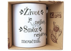 Bohemia Gifts Ceramic mug with print Life is uncertain. Eat dessert 350 ml first