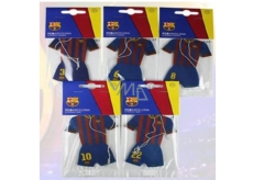 FC Barcelona aromatická vonná karta do auta ve tvaru oblečení hráčů klubu expirace 02/2017