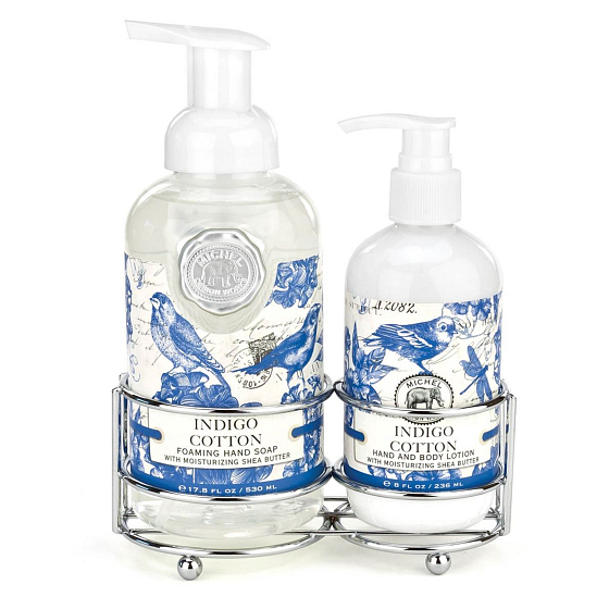 Michel Design Works Fresh Cotton Liquid Soap 530 ml + hand and body lotion 236 ml hand care cosmetic set