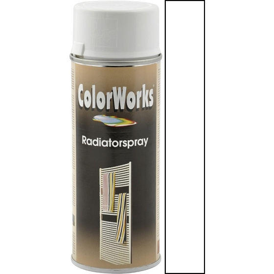 Color Works Radiatorspray alkyd varnish white 400 ml spray - VMD ...