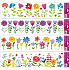 Window foil without glue stripes with flowers 64 x 15 cm