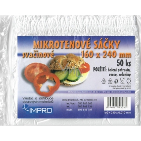 Impro Microtene snack bag 10my 160 x 240 mm 50 pieces
