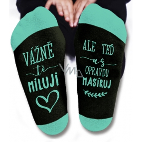 Nekupto Family Gifts with Humor Socks Seriously I Love You, size 39-42