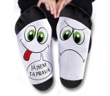Nekupto Family gifts with humor Socks I'm the right one, size 43-46