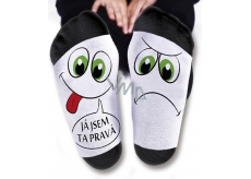 Nekupto Family Gifts with Humor Socks I'm the right one, size 43-46