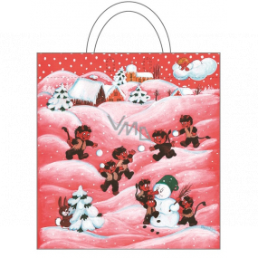 Angel Plastic bag 48 x 44 cm Devils and snowman