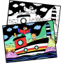 Albi Kvído Velvet coloring book Transport recommended age 3+