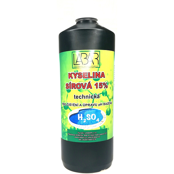 Labar Sulfuric Acid 15% Technical, for Cleaning and pH Adjustment of Pool 1000 g