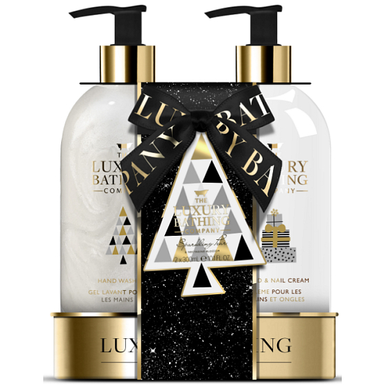 Grace Cole Sparkling Pear and Nectarine Blossom liquid hand soap 300 ml + hand and nail cream 300 ml, cosmetic set for women