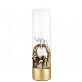 Lima Holy Family candle gold cylinder 60 x 220 mm 1 piece