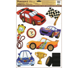 Wall sticker Racing cars-pooh, tyres 38 x 30 cm