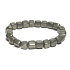 Pyrite bracelet elastic natural, cube 8 mm / 16-17 cm, master of self-confidence and abundance