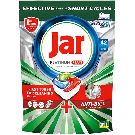 Jar Platinum Plus Machine Clean Action dishwasher capsules 42 pieces