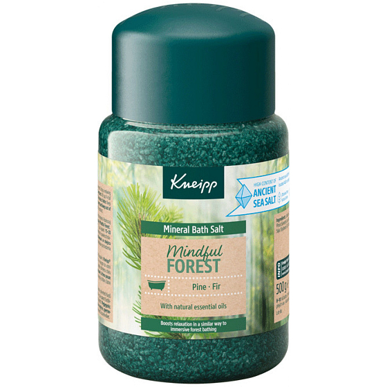 Kneipp Mindful Forest bath salt, calms the mind and relaxes tense muscles after a hard day 500 g