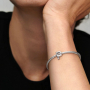 Sterling silver 925 Alphabet letter P, bead for bracelet