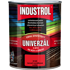Industrol S2013 universal gloss topcoat for metal and wood, 8140 light red vermilion, 600 ml