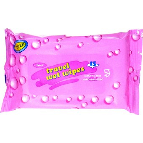 Nicol Travel Wet Wipes hypoallergenic travel wet wipes 15 pieces