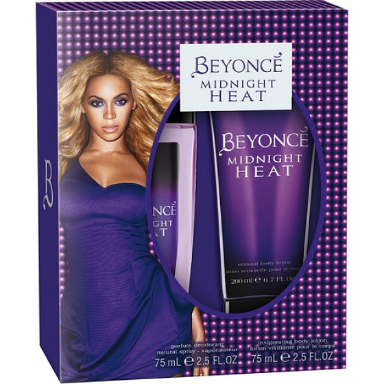 Beyoncé Midnight Heat perfumed deodorant glass for women 75 ml + body lotion 75 ml, cosmetic set