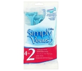 Gillette Venus 2 Simply ready razors with moisturizing tape 4 + 2 pieces for women