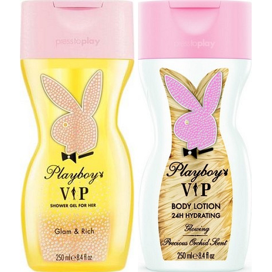 Playboy Vip for Her shower gel 250 ml + aftershave balm 250 ml, cosmetic set