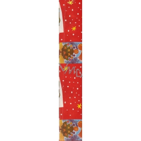 Nekupto Gift wrapping paper 70 x 200 cm Christmas tree and red carp 1 roll