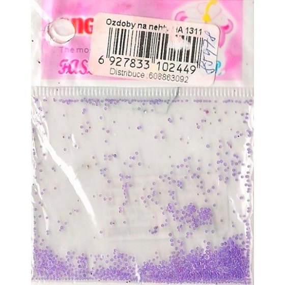 Angel Nail decorations balls lilac 1 pack