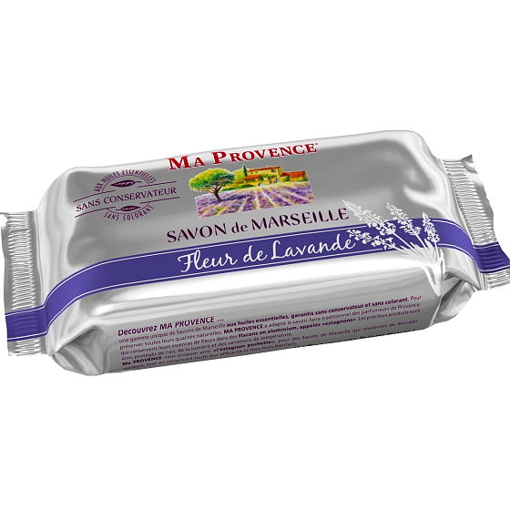 Ma Provence Bio Lavender Flowers True Marseille Toilet Soap 200 g