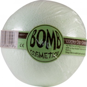 Bomb Cosmetics Green - Lucky Dip Green Sparkling bath ballist with surprise for children 160 g