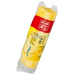 Alufix Aroma Lemon retractable garbage bags, 14µ, 70 liters, 64 x 71 cm, 15 pieces