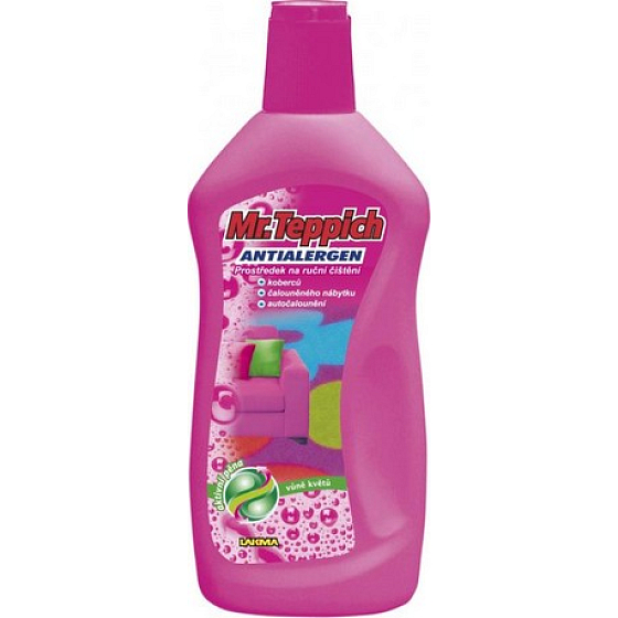 Mr. Teppich Carpet cleaning machine with fragrance of flowers for cleaning and stain removal from carpets 500 ml