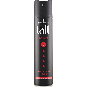 Taft Power, hair spray mega strong hold, hold strength 5, 250 ml Taft Power, hair spray mega strong hold, hold strength 5, 250 ml