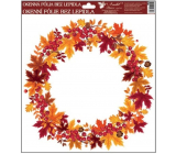 Window foil without glue autumn wreath No.3 30 x 30 cm