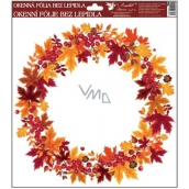 Window foil without glue autumn wreath No.3 30 x 30 cm