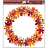 Window foil without glue autumn wreath No.3 30 x 30 cm