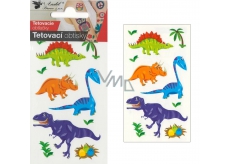Tattoo decals colored children's Little dinosaurs 10.5 x 6 cm