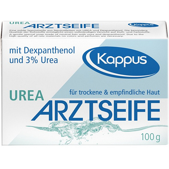Kappus Urea medical toilet soap without perfume and coloring for allergic skin clear 100 g